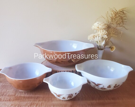 Pyrex Early American Mixing Bowls Vintage Pyrex Cinderella Bowl