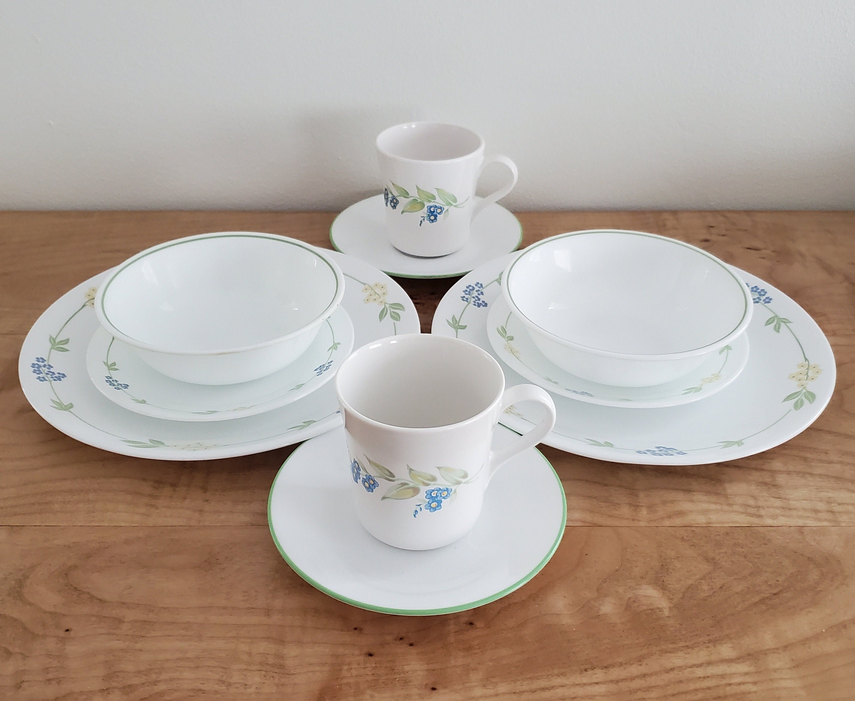 Vintage Corelle Dinnerware Corelle Sets Mismatched Plates - Etsy