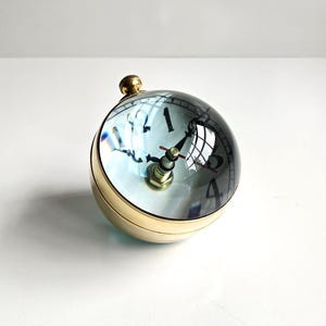 brass glass nautical paperweight