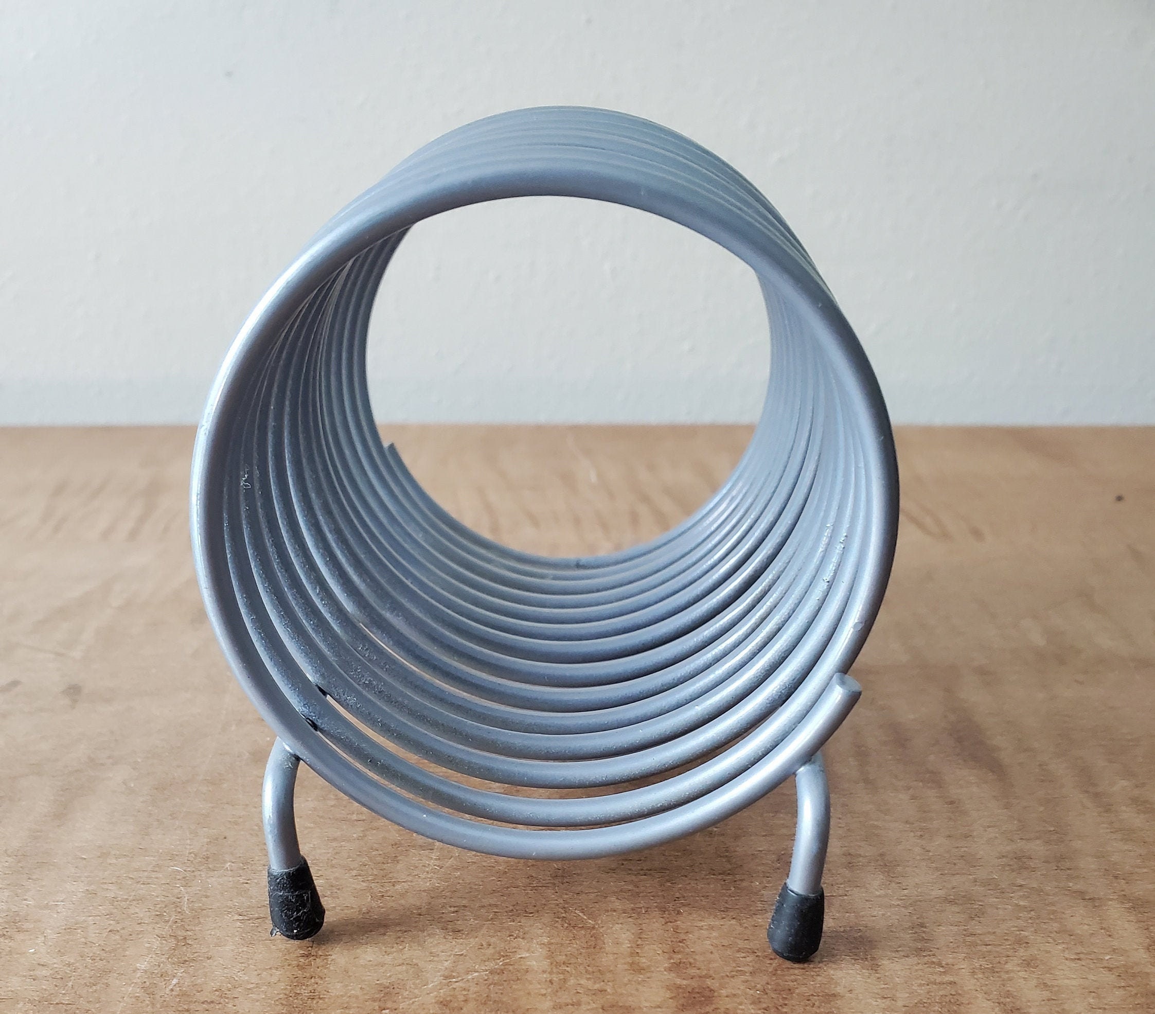 Vintage Spiral Metal Letter Holder Note Bill Holder Etsy