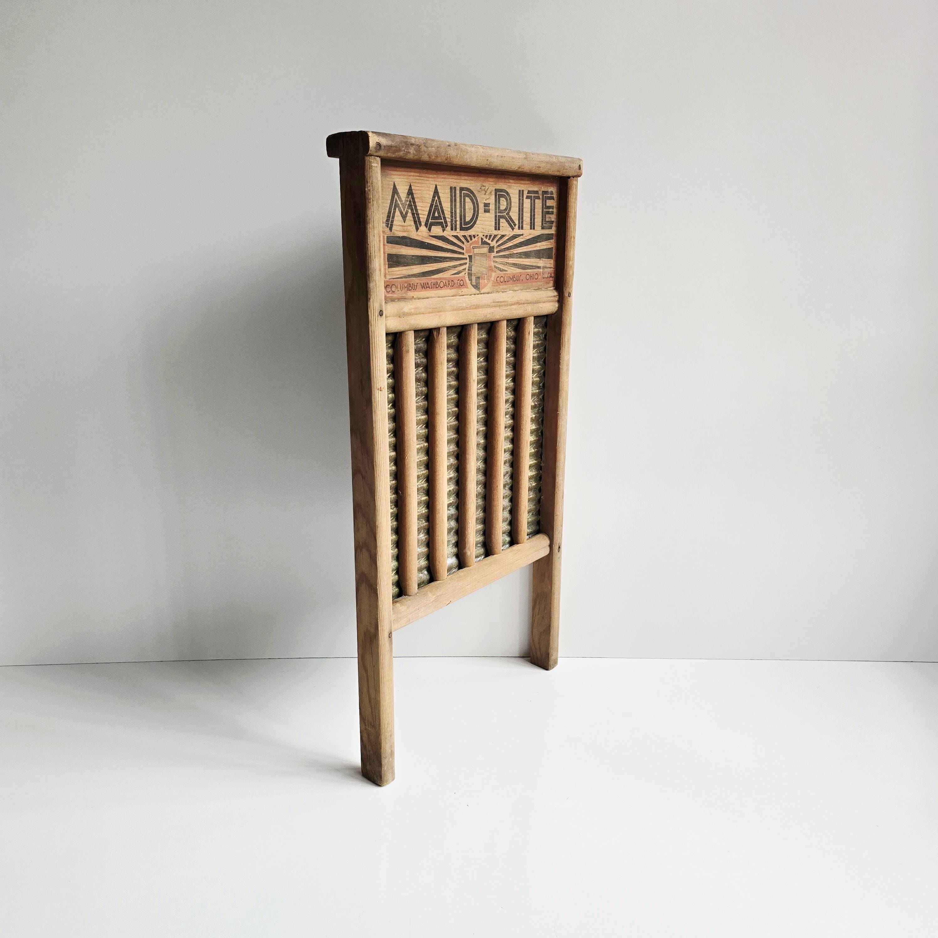 Antique Maid-rite Washboard /details in Description - Etsy