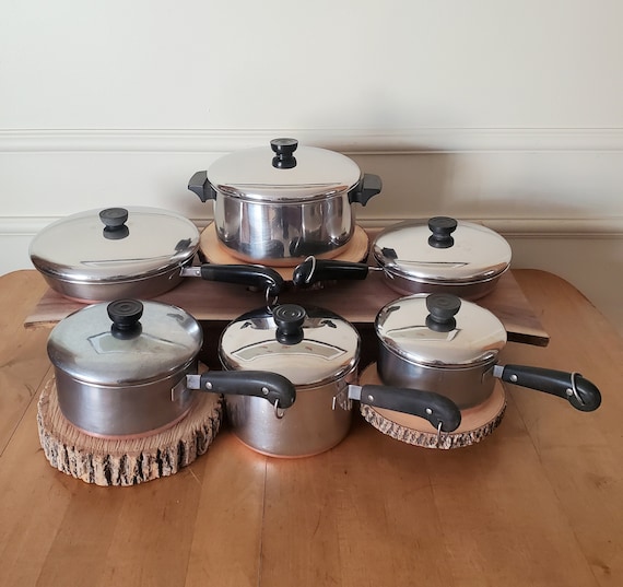 Revere Ware 11pc Set Copper Bottom Pans - appliances - by owner - sale -  craigslist