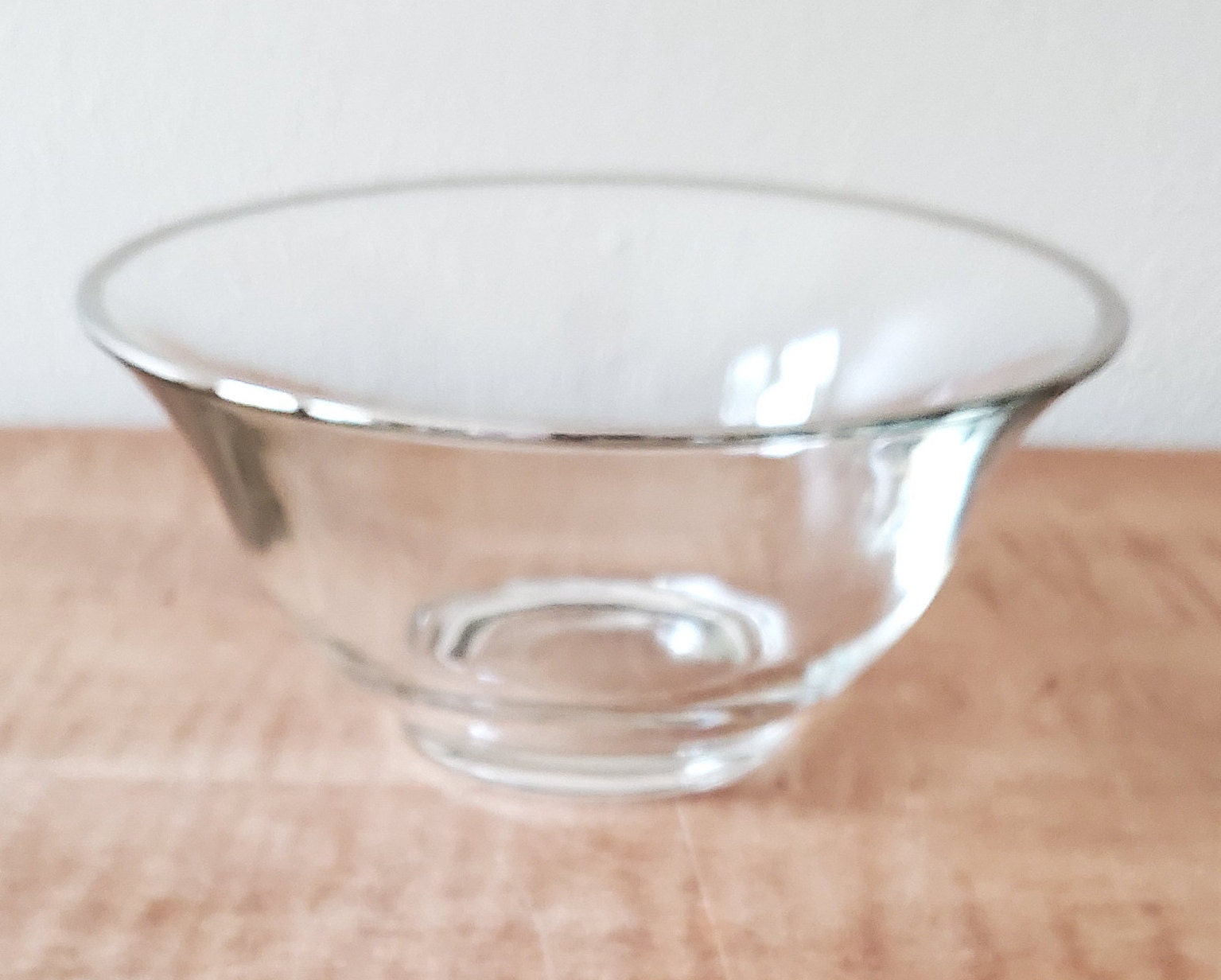 Vintage Glass Cereal Bowls Silver Platinum Rim Trim Etsy