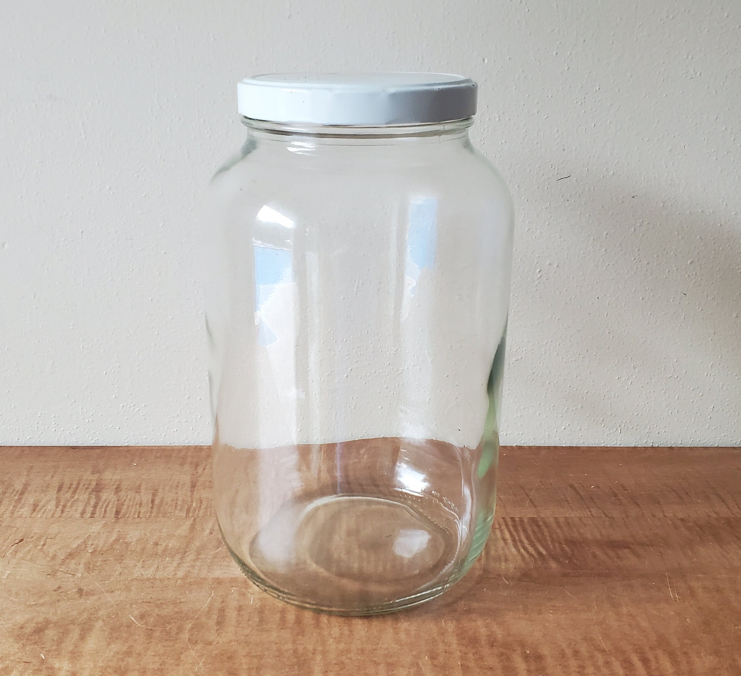 1 Gallon Square Glass Storage Jars with Airtight Lids, 2 Pack Large Glass  Pickle Jars for Fermenting, Clear Glass Canister for Flour, Cookie, Candy