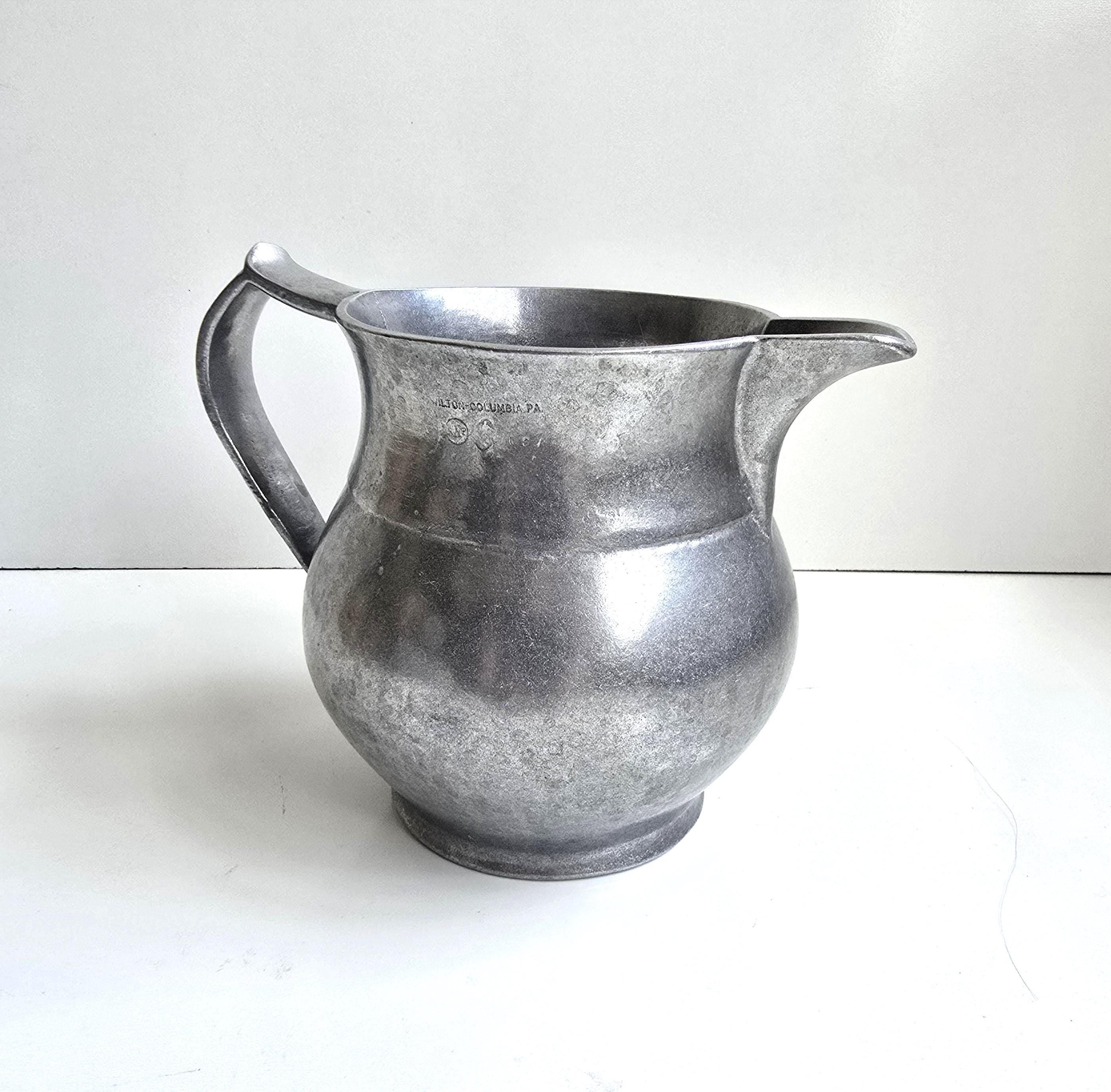 Antique Pewter Water Pitchers - Etsy