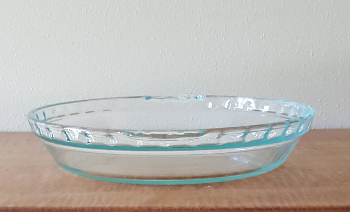 Vintage Pyrex Pie Plate 229 Pyrex Green Glass Pie Plate Etsy
