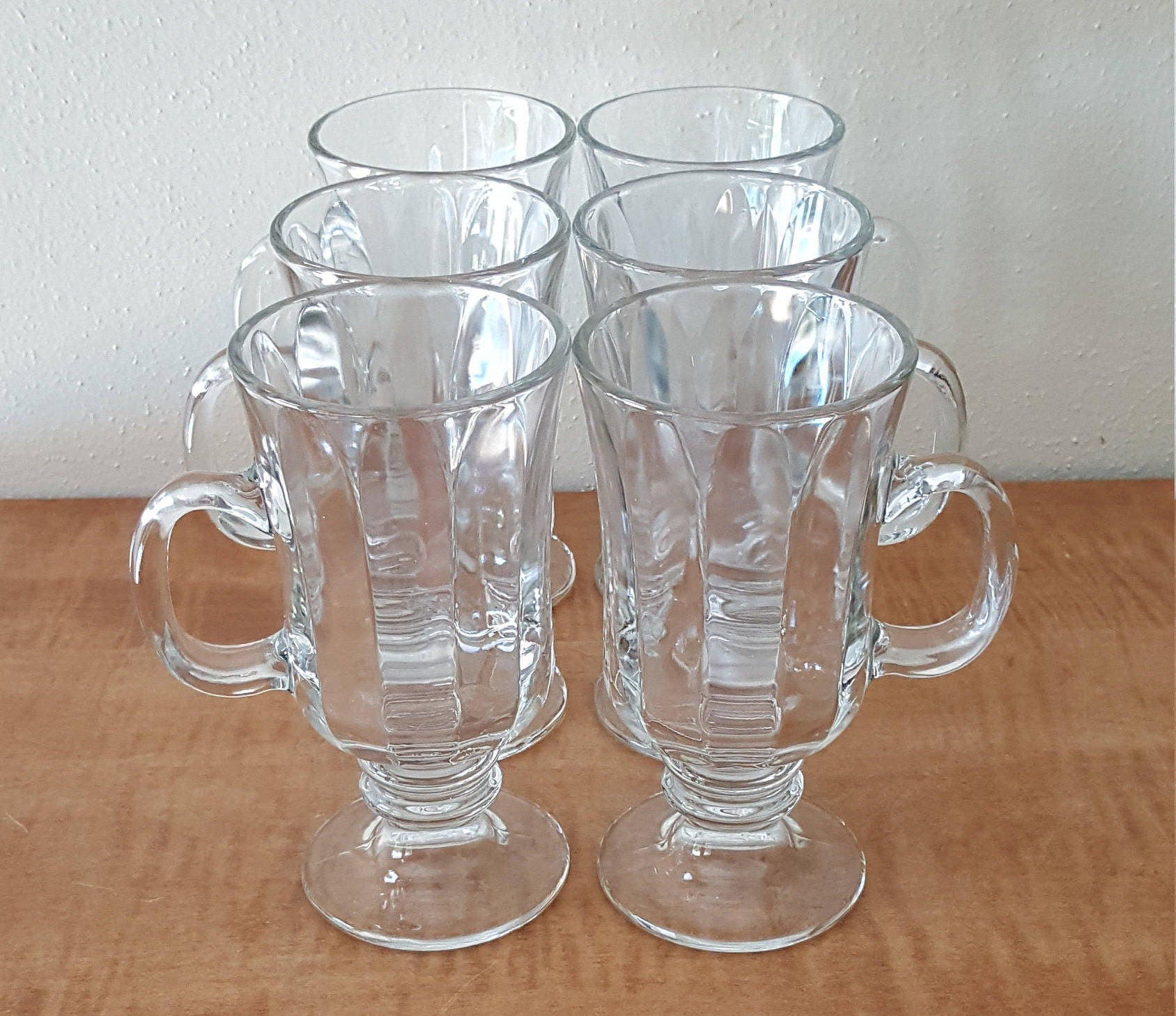 Vintage Libbey Irish Coffee Mugs Milan Set of 6 Etsy