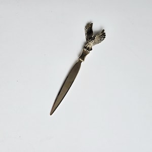 brass eagle letter opener vintage 1960&#39;s mail envelope opener