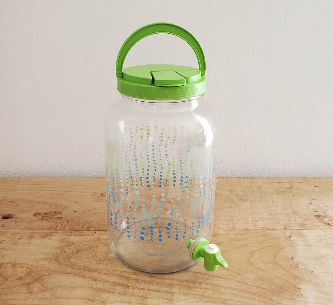 Vintage Sun Tea Jar Ice Tea Jug Glass Gallon Ice Tea Jar Etsy