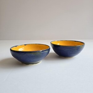 stoneware cereal bowls 2 vintage studio pottery bowls