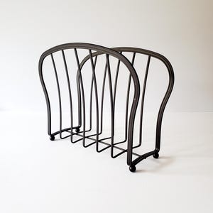 magazine rack vintage wire magazine basket