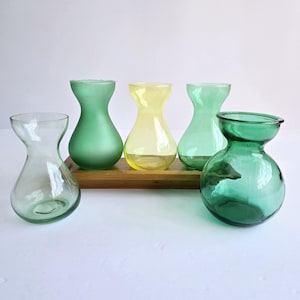 bulb forcing vase vintage glass bulb starter vase, Hyacinths vase (choice, price is for one vase)