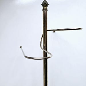metal midcentury free standing towel rack tower