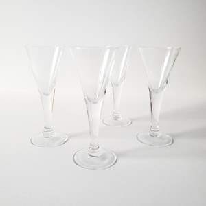 shot glasses 4 vintage long stem cordials