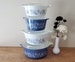 Vintage Pyrex Colonial Mist Casserole set of 4 + Lids 