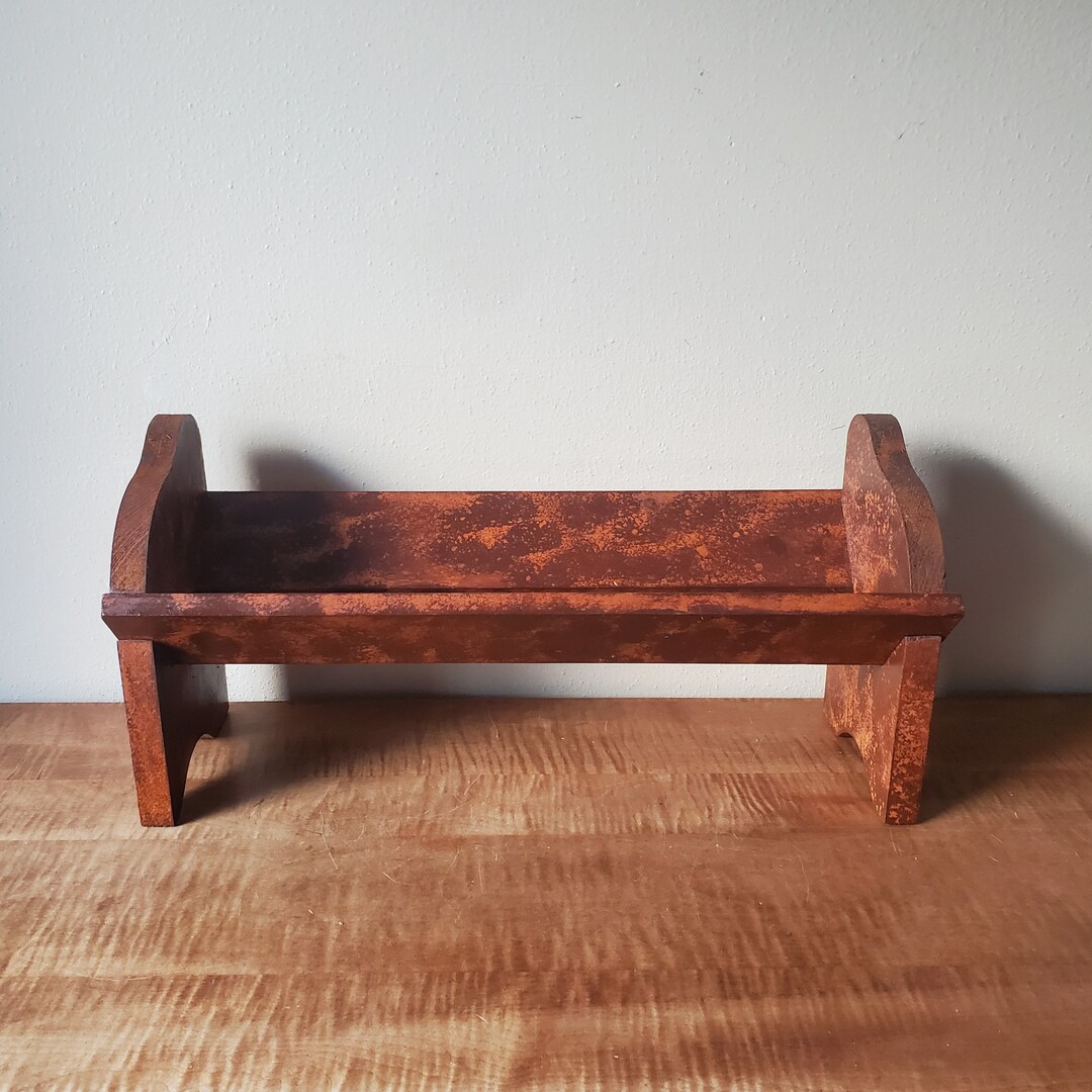 Vintage Wood Book Rack Shelf - Etsy