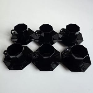 Arcoroc Octime 6 demitasse cups 6 saucers