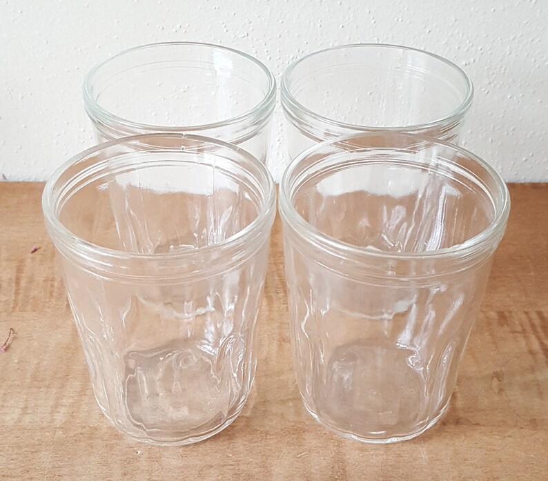 Vintage Jelly Jar Juice Glasses Etsy
