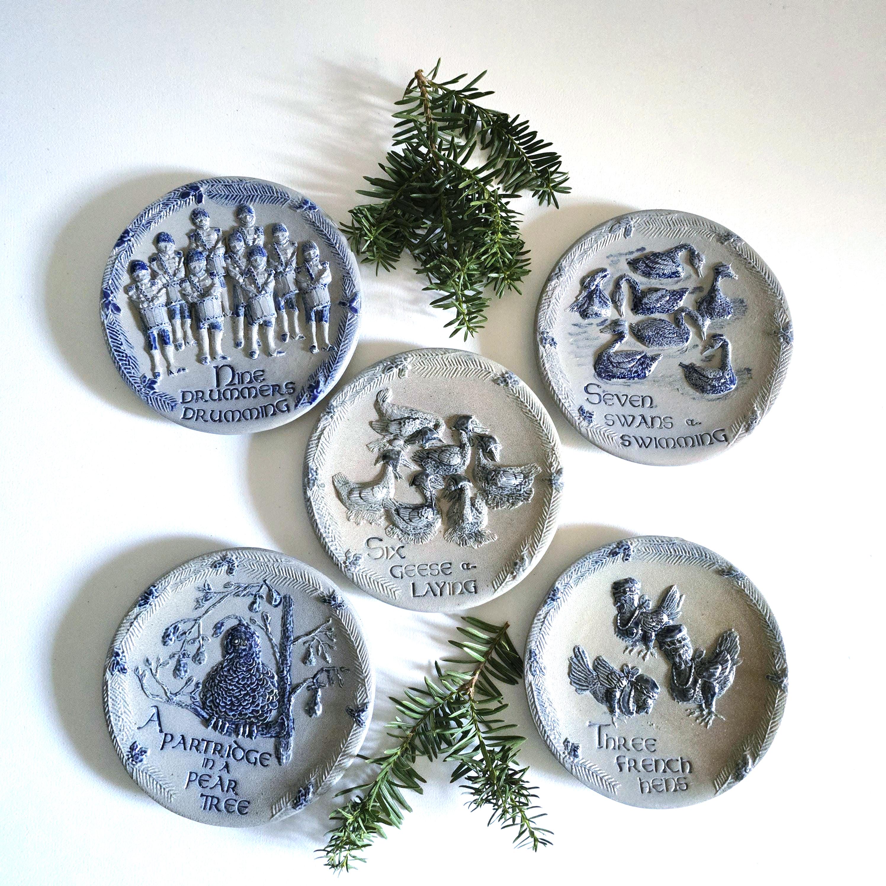 Vintage Rowe Pottery Santas - Etsy