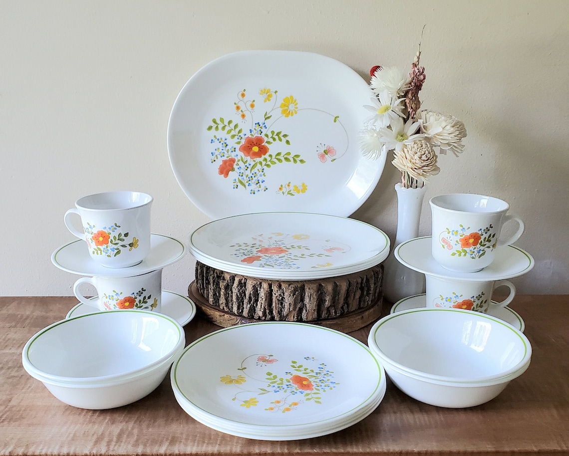 Vintage Corelle Wildflower Aka Corelle Spring Bouquet Etsy