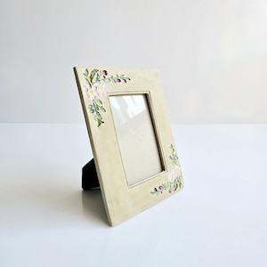 4 x 6 ornate ceramic frame vintage handcrafted 4x6 picture frame