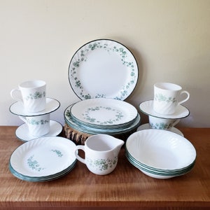 Lot # 59 Mixed Lot Corelle Vitrelle and Callaway Ivy Plates As Shown