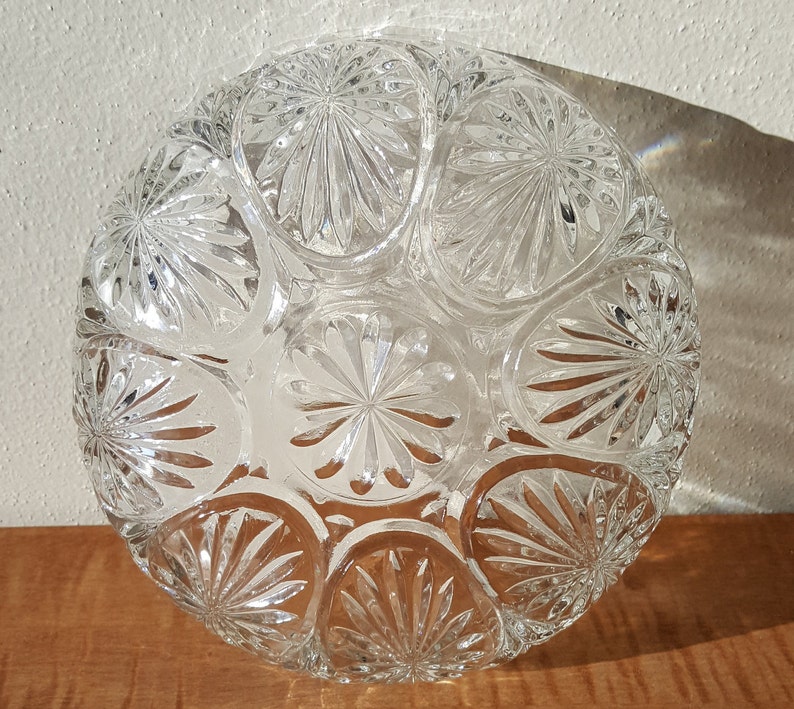 Anchor Hocking Glass Salad SetBerry Bowl Set Medallion Star and Cameo Bowls Set of 9 Bowls~