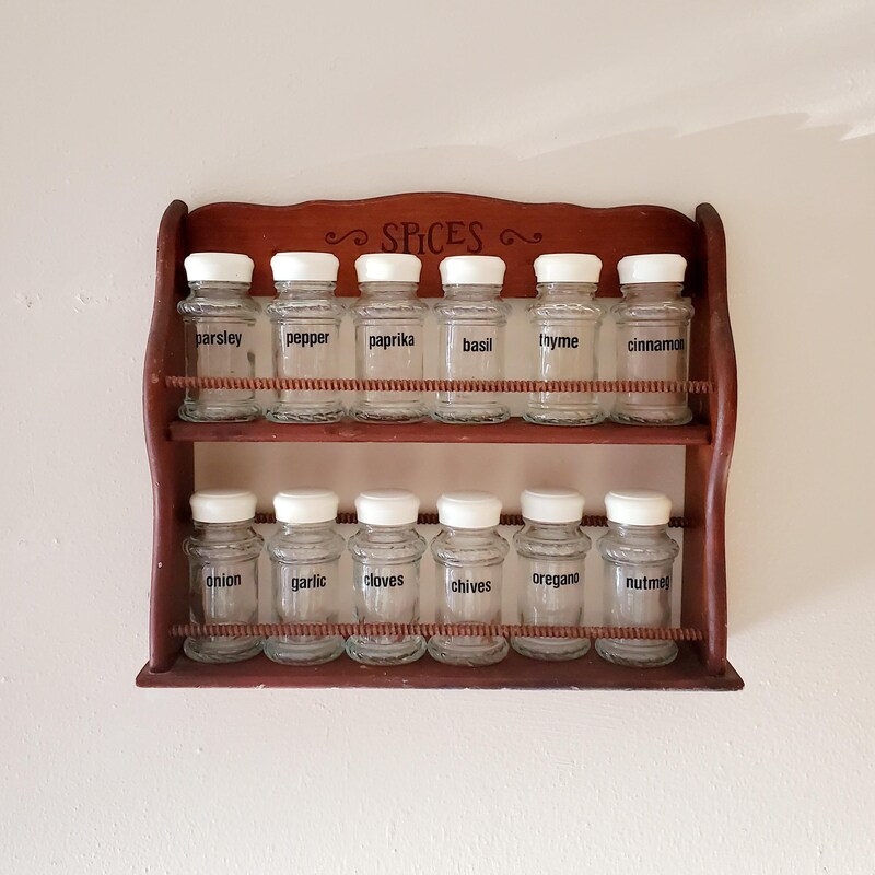 Retro Spice Rack Vintage Spice Rack - Etsy