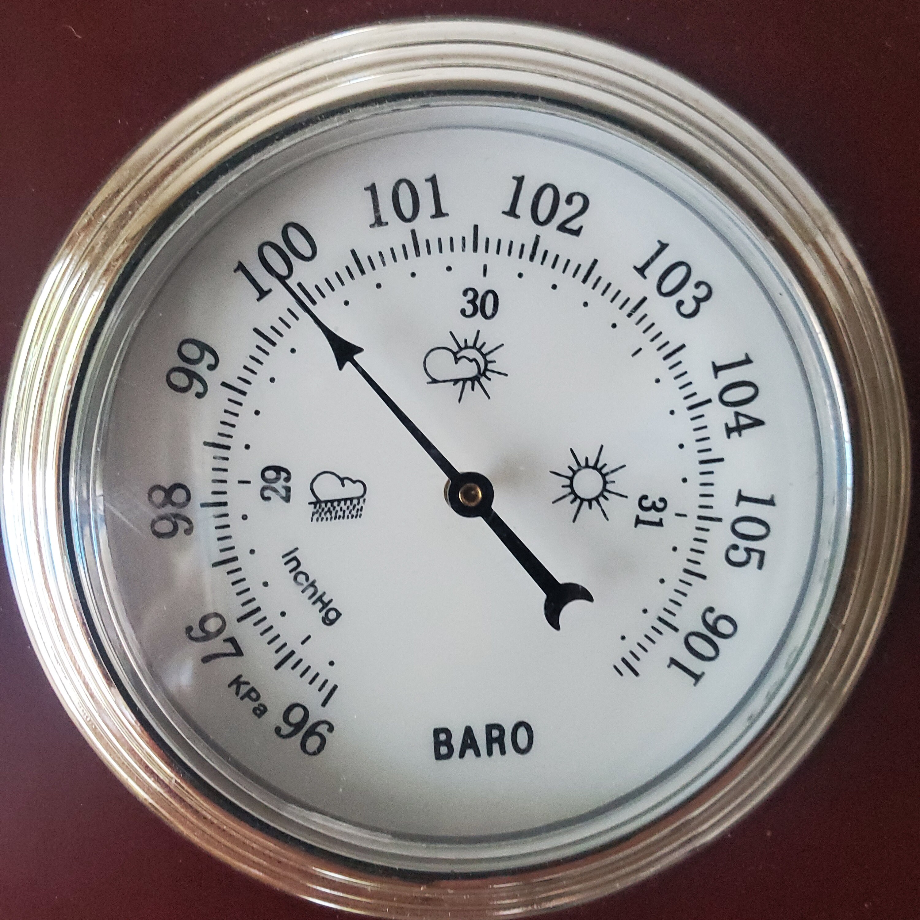 Vintage Working Barometer, Weather Station Taylor Temperature Barometer ...