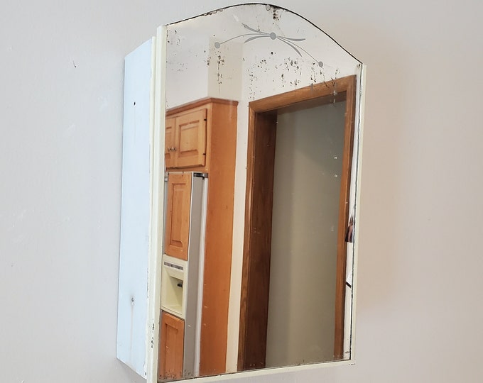 Vintage Medicine Cabinet, Mirror Cabinet, Bathroom Cabinet, Recessed ...
