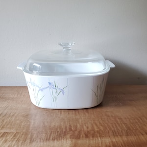 Vintage Corning Ware Shadow Iris 5 L Casserole