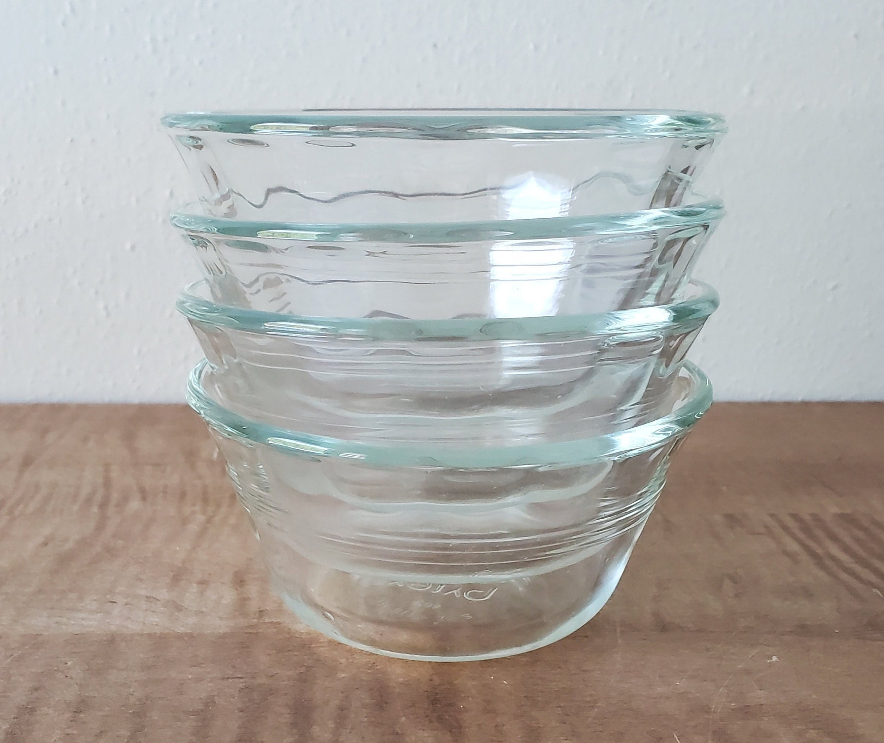 Vintage Pyrex Glass Prep Ramekin Bowls Set of 4 Pyrex 463 Etsy
