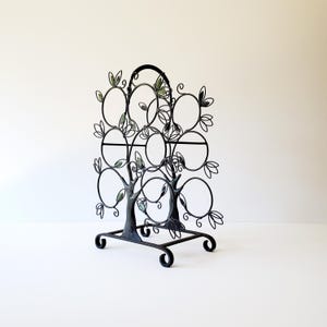 wine rack vintage larger tree like wine bottle rack