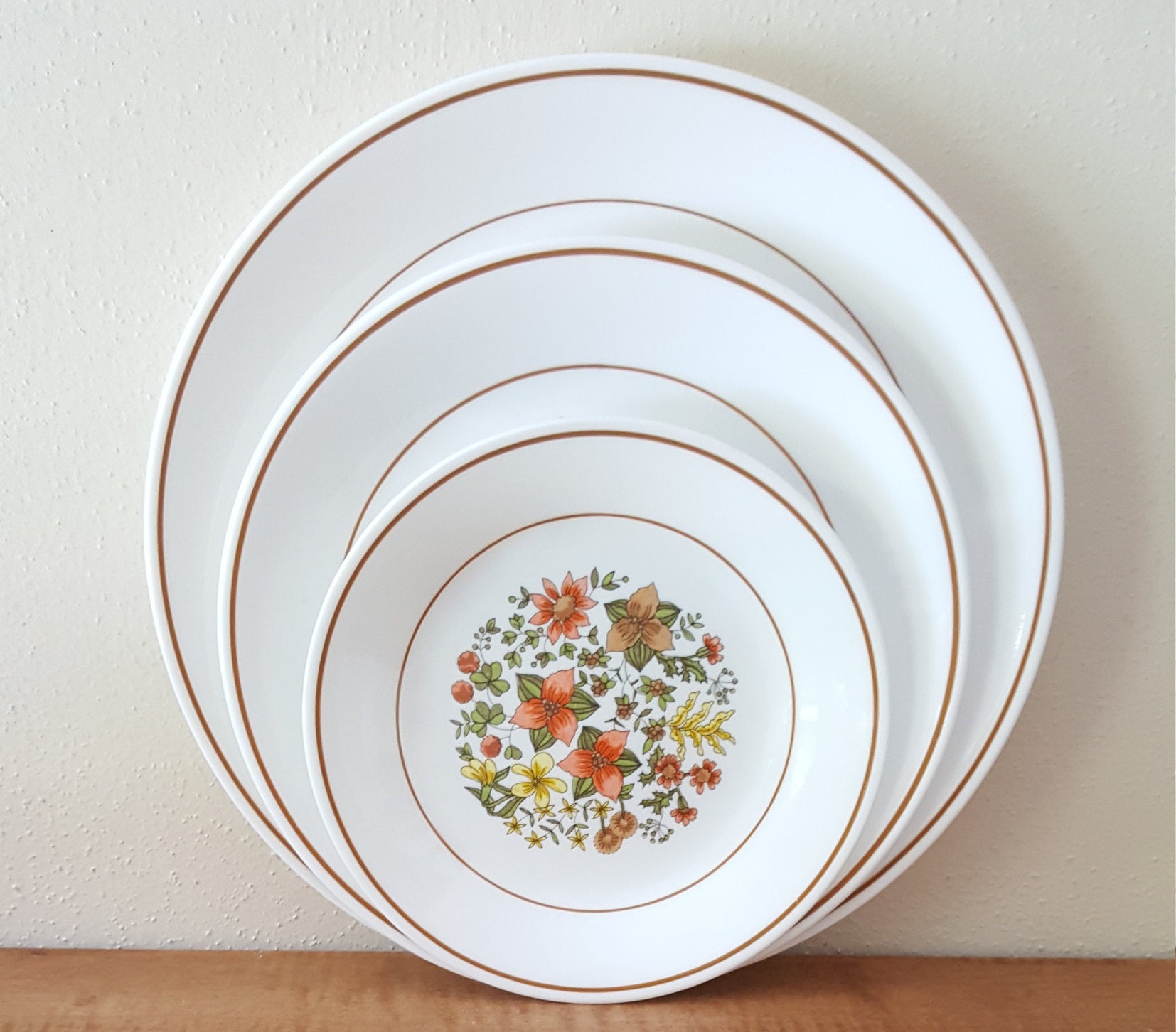 Vintage Corelle Indian Summer Dinnerware 24 Piece Set for 4 Etsy