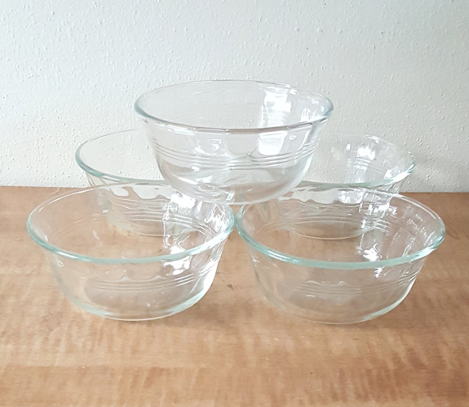 Vintage Pyrex Bowls Pyrex Glass Prep Ramekin Bowls Set of 5 Etsy