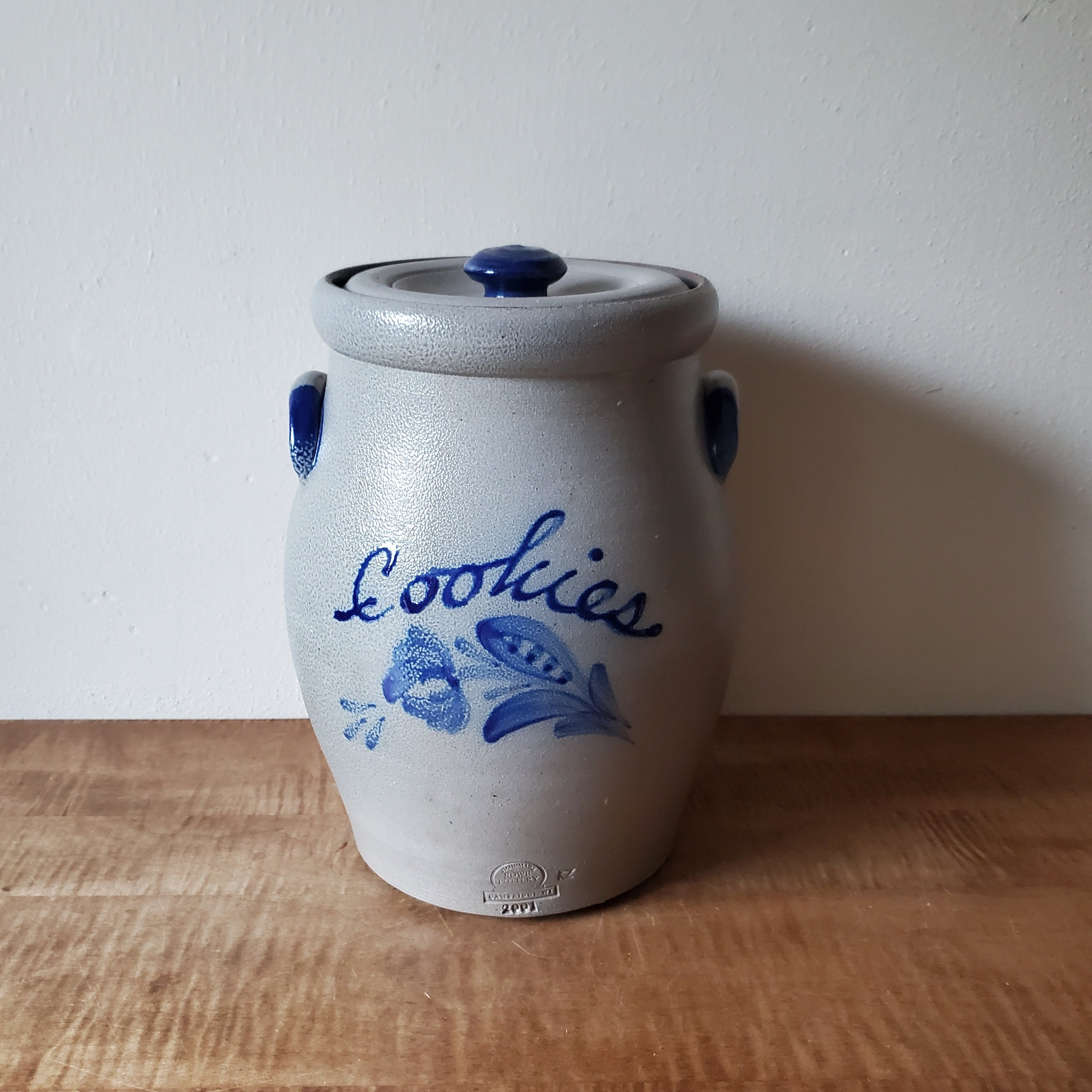 Vintage Rowe Pottery Works Cookie Canister - Etsy