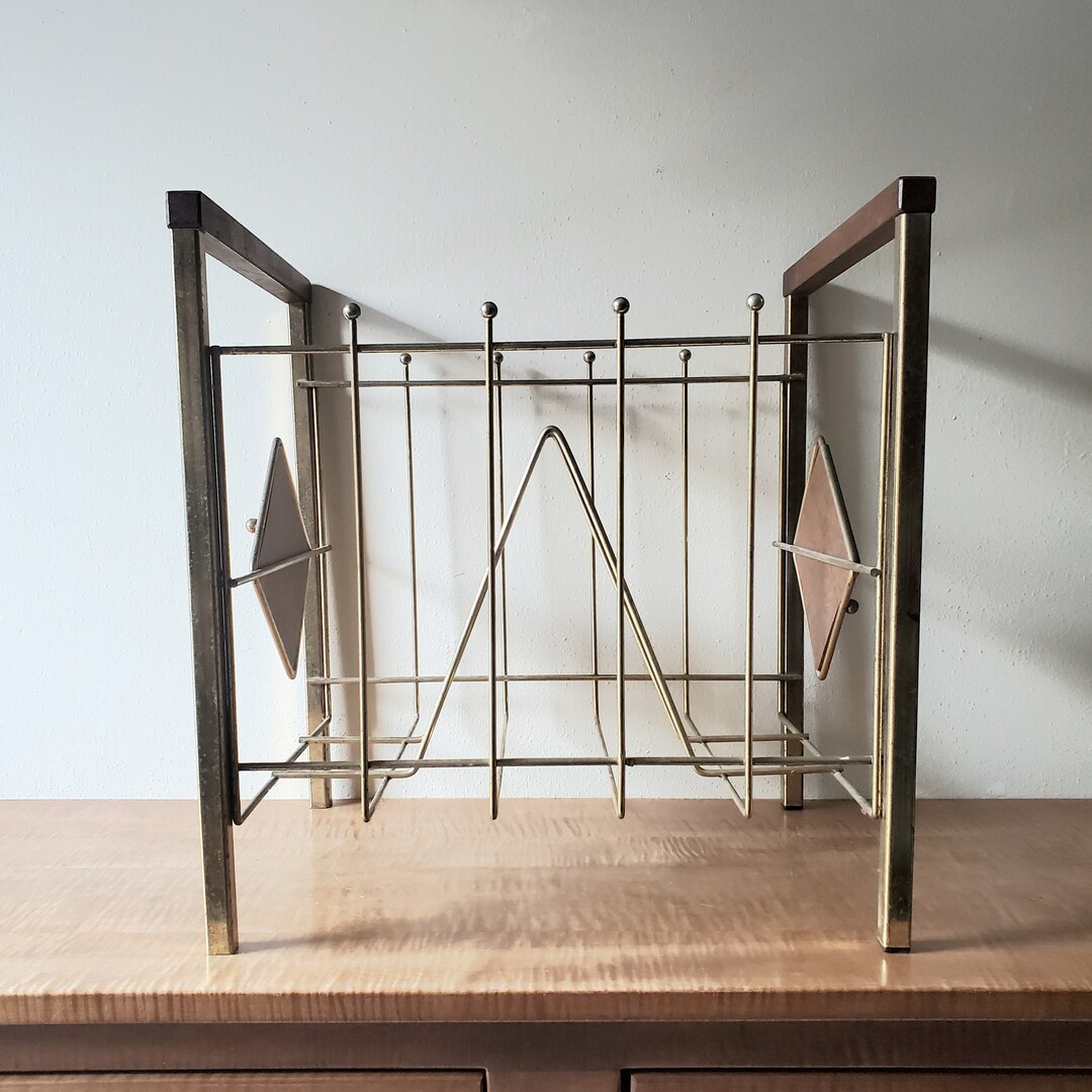 Vintage Atomic Record Rack, Vinyl Record Holder 1950's - Etsy