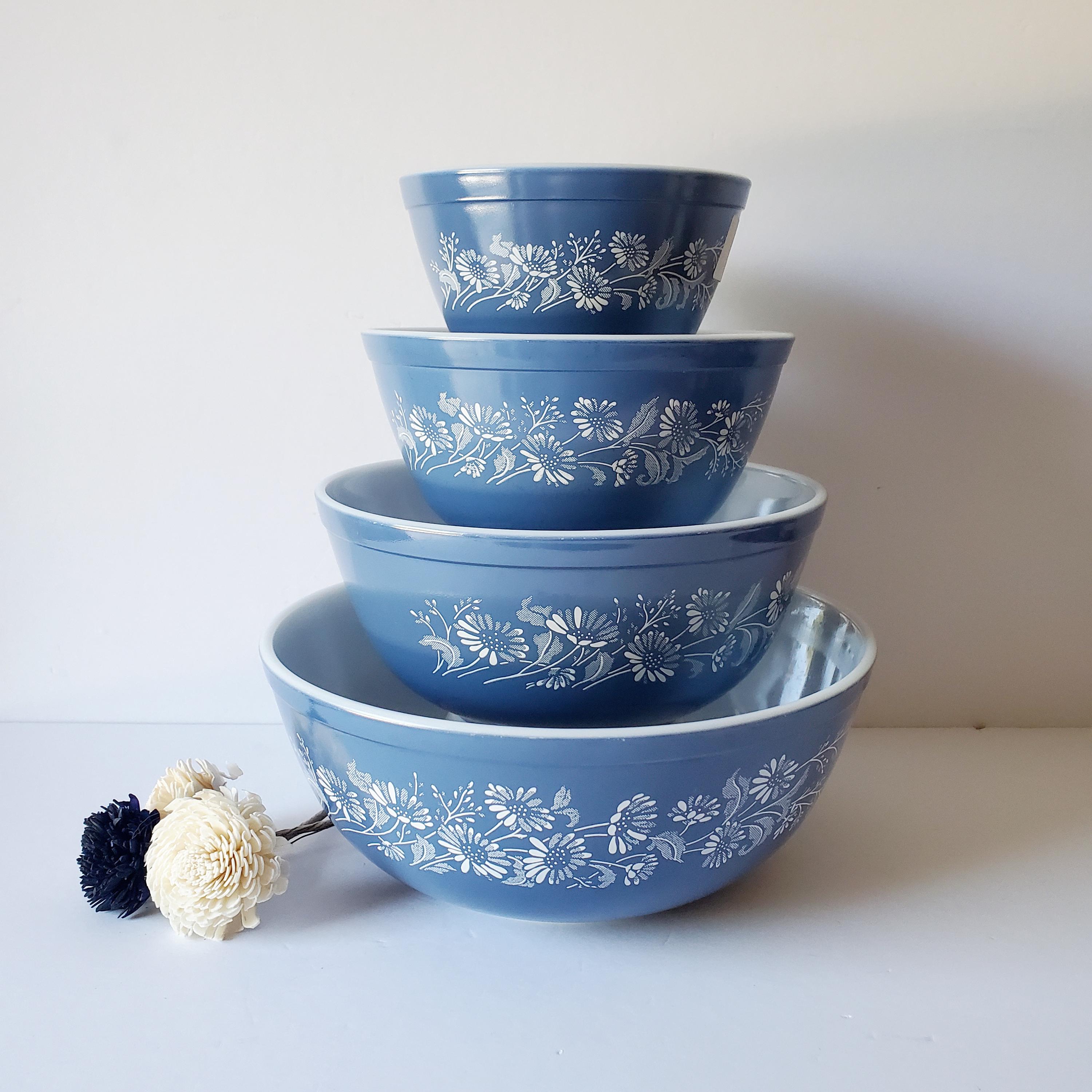 Pyrex Mixing Blue And White Pyrex Patterns Vintage Pyrex Colonial