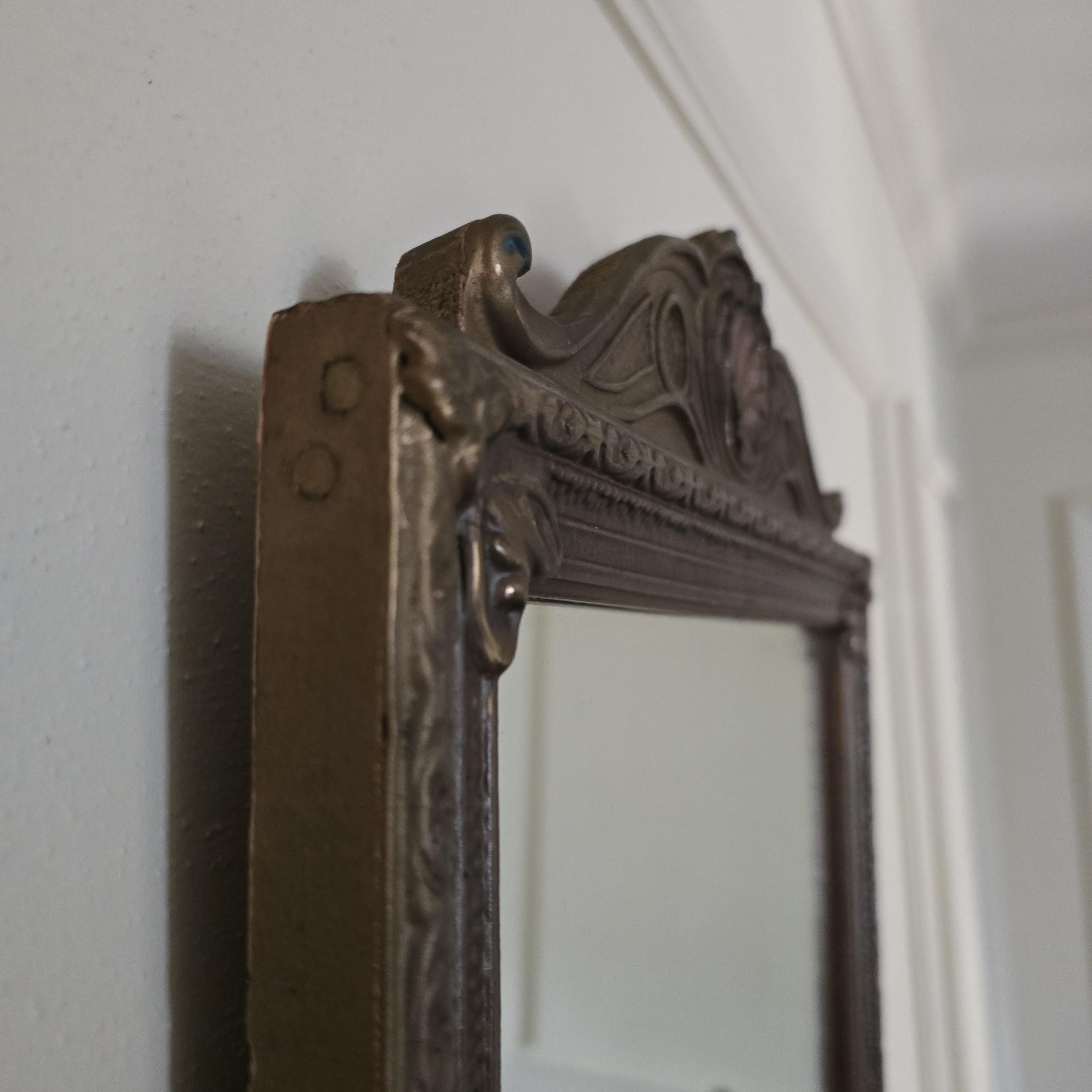 Victorian Style Carved Wood Framed Mirror Nurre Glass Co 14