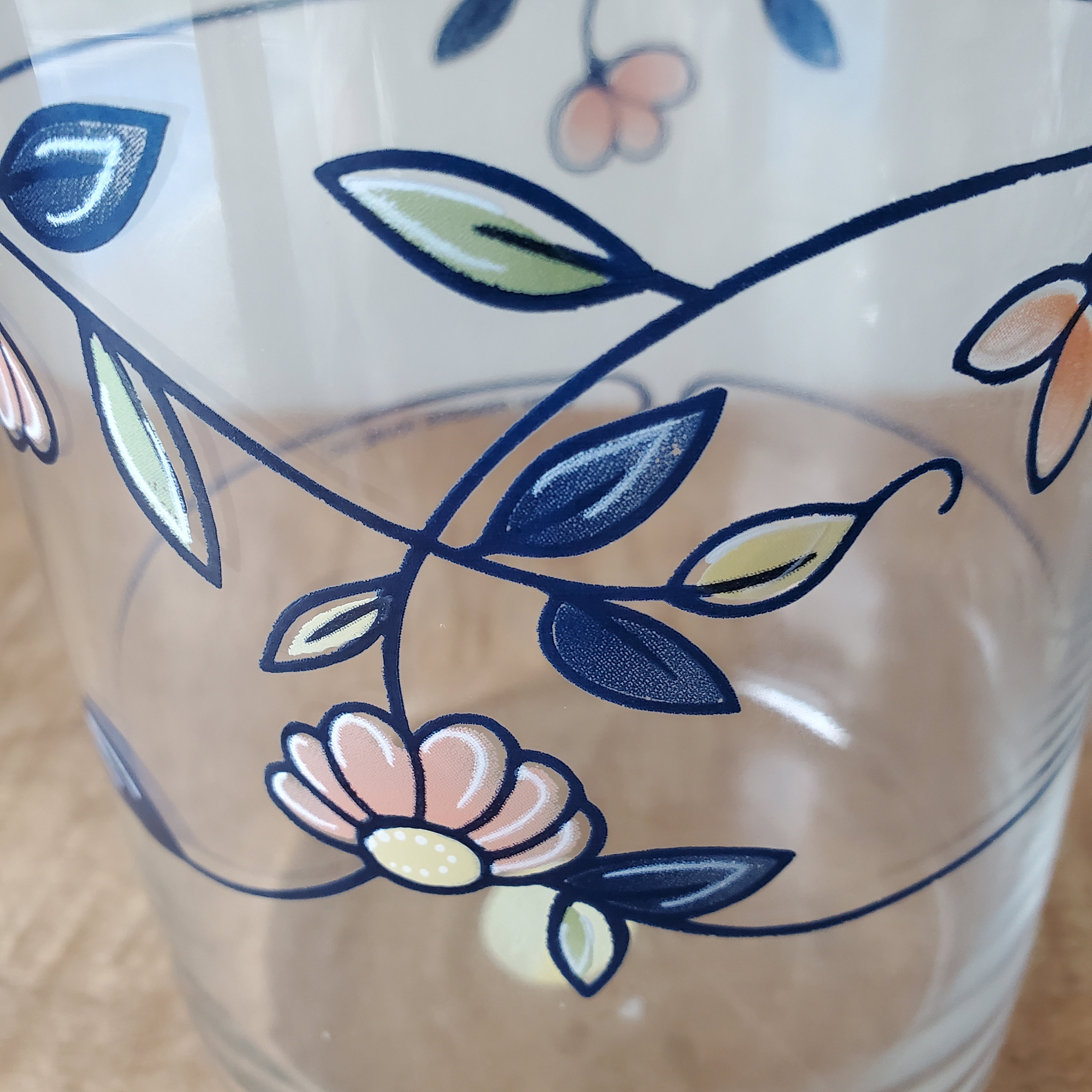 Vintage Glass Canisters Princess House Heritage Blossom Etsy