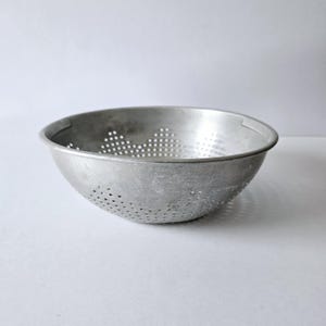aluminum star colander 9&quot; vintage dual purpose steamer colander