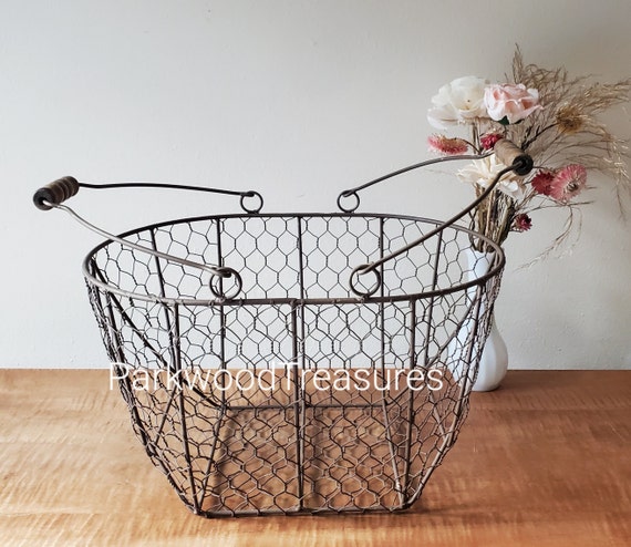 Large metal online basket for blankets
