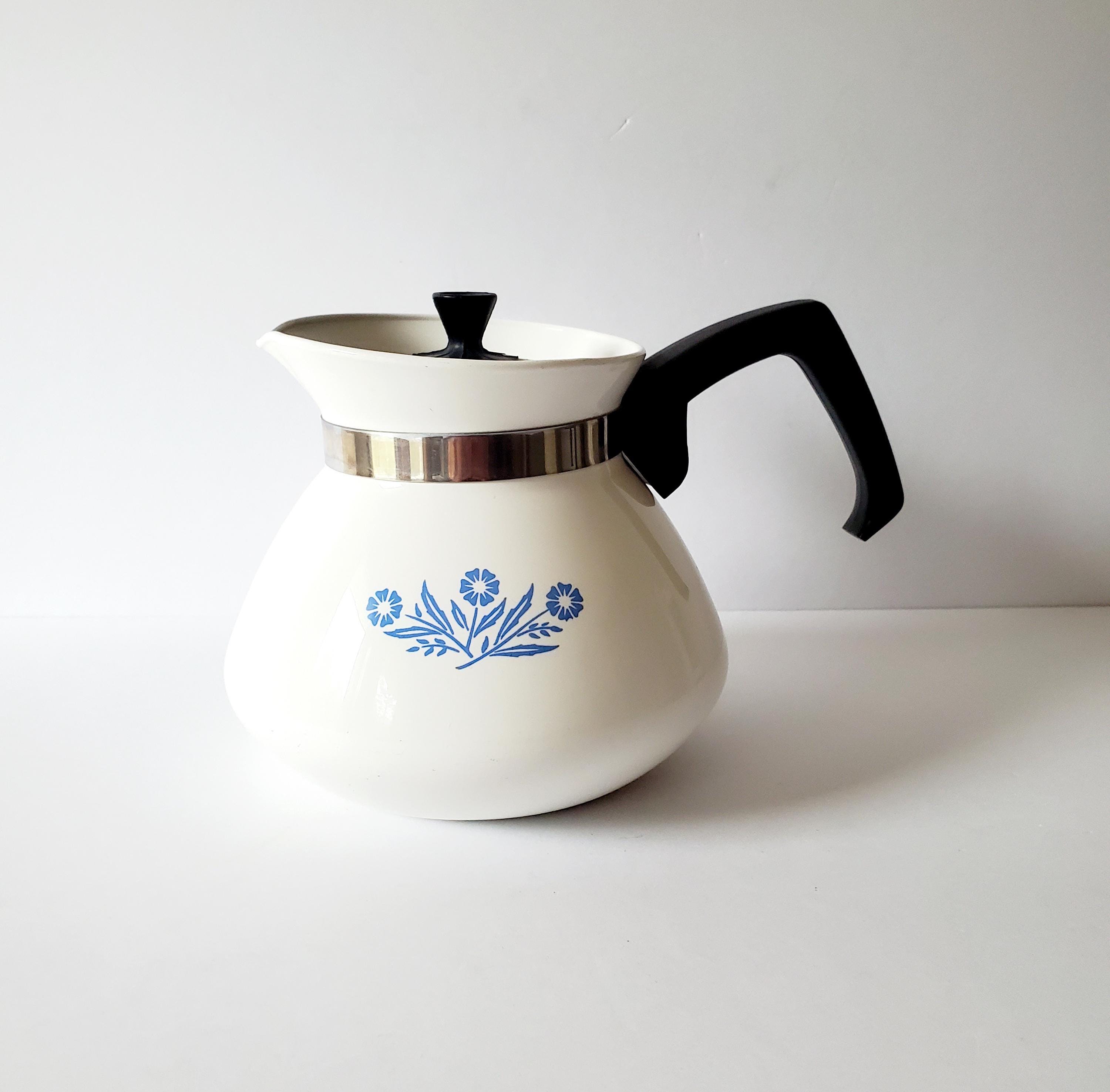 Vintage Corning Ware 6 Cup Teapot Blue Cornflower - Etsy