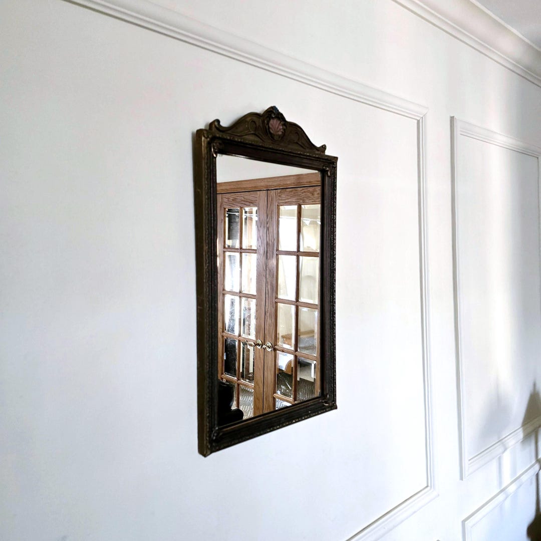 Victorian Style Carved Wood Framed Mirror Nurre Glass Co 14