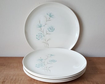 Vintage Taylor Smith & Taylor Boutonniere Set of 4 Dinner Plates