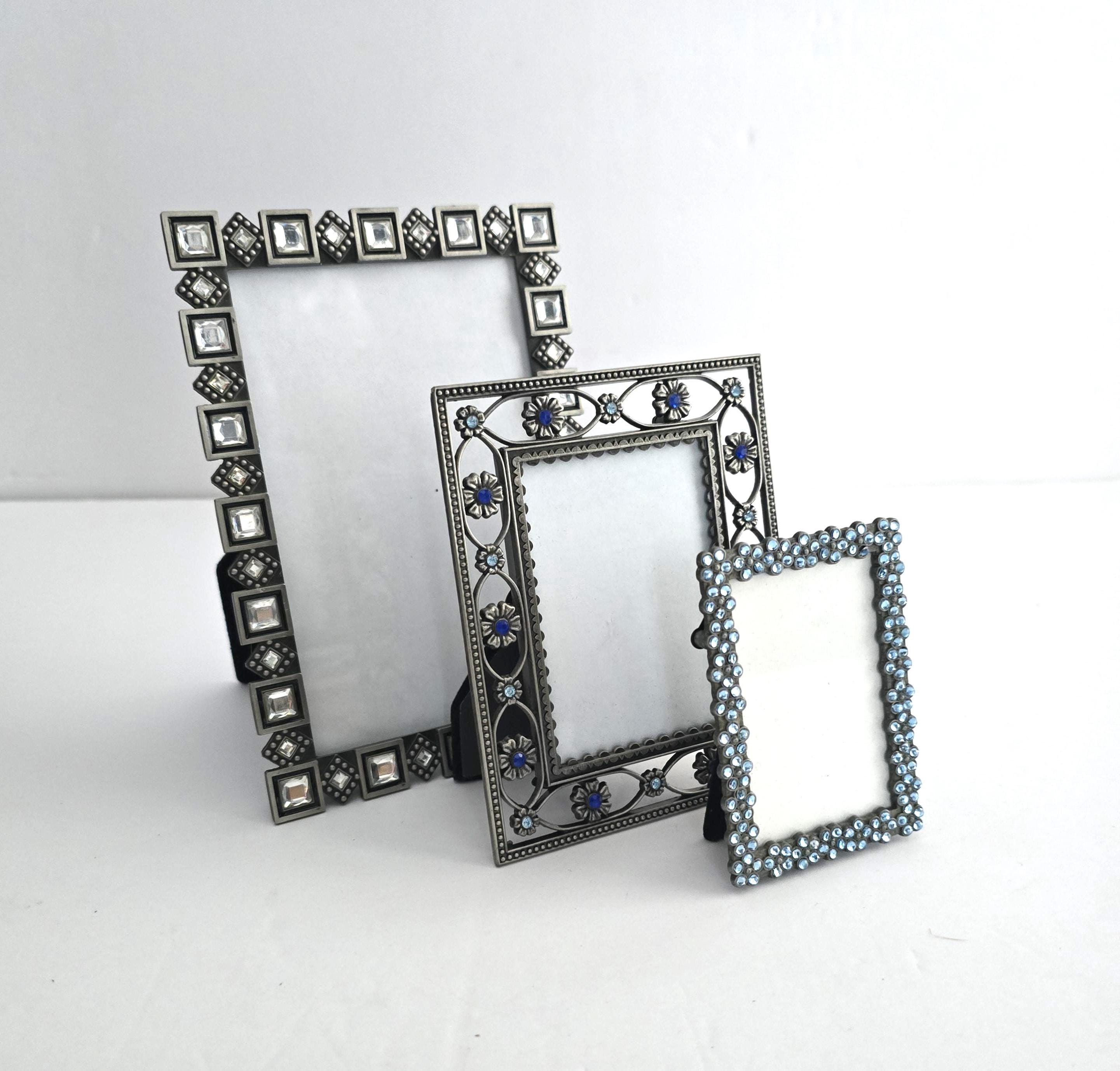 Vintage Ornate Metal Picture Frames: Small Easel Back Collection - Etsy