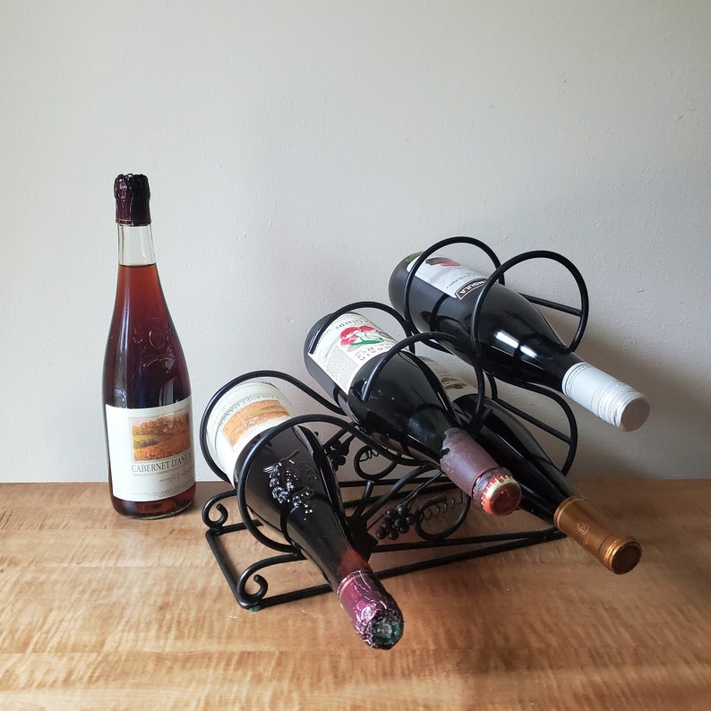 Vintage Wine Rack: Grape Vine Scroll Detail - Etsy