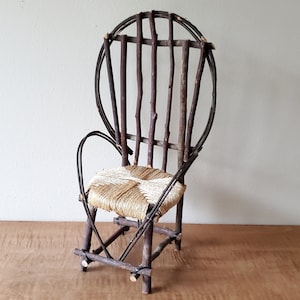 grapevine plant chair vintage indoor plant stand