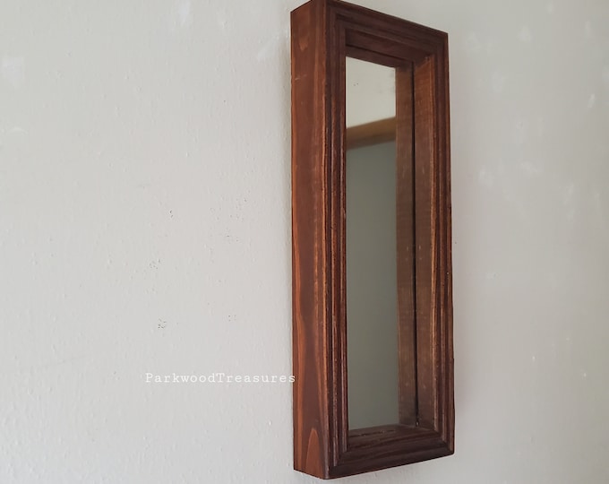 Vintage Framed Mirror Narrow Space Mirror Hanging Mirror Etsy