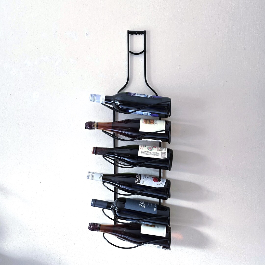 Vintage Wall Wine Rack Bottle Shape Design - Etsy